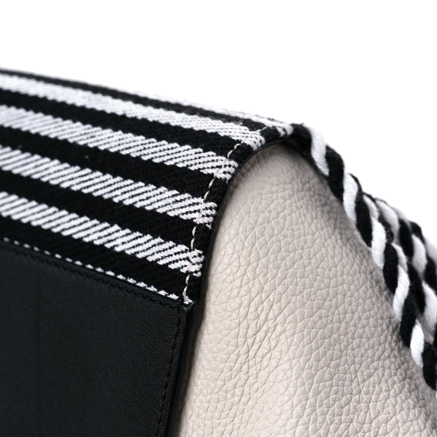 Calfskin Stripe Small Hammock Shoulder Bag Tan Black