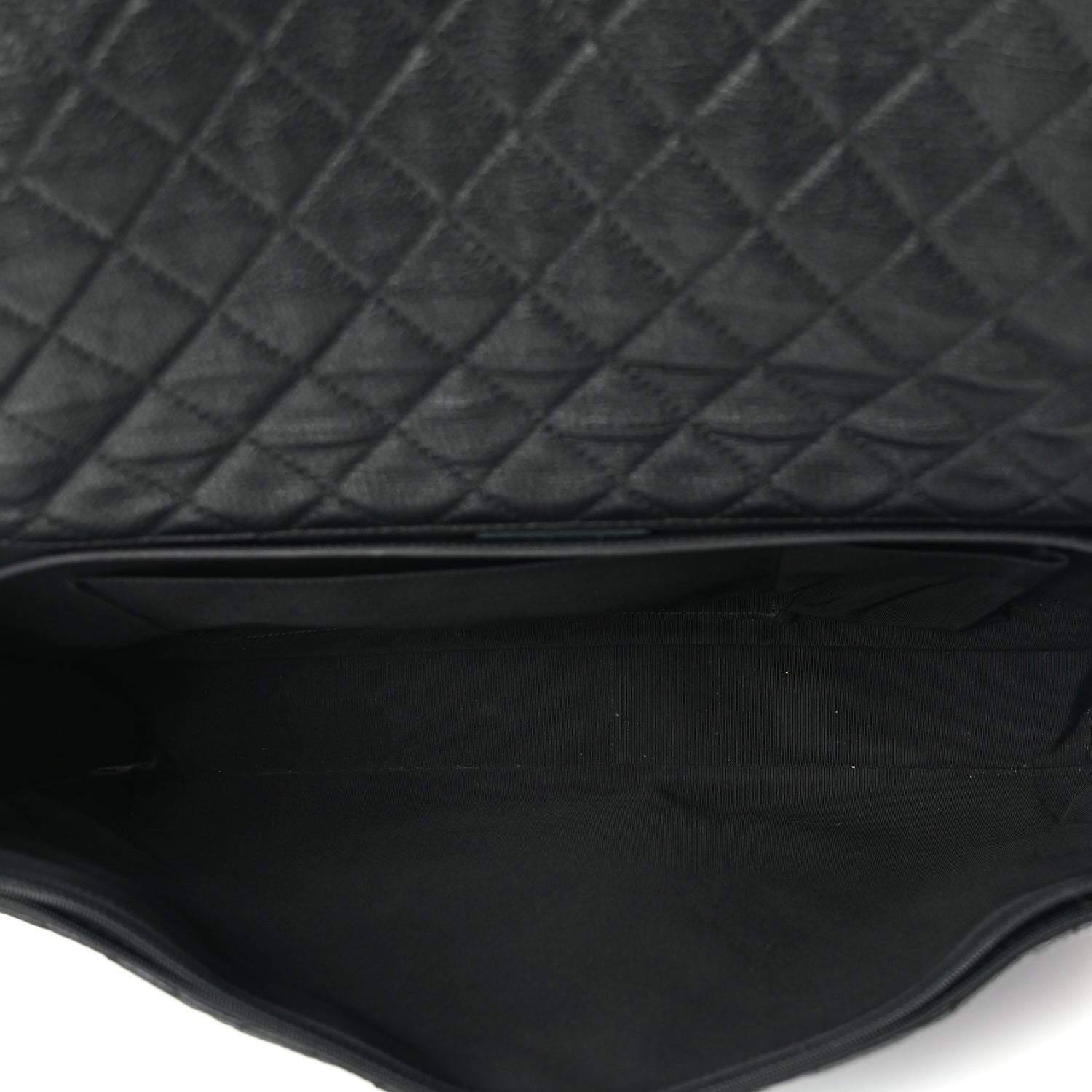 Chanel Calfskin Quilted XXL Travel Flap Bag Black 4 of 9