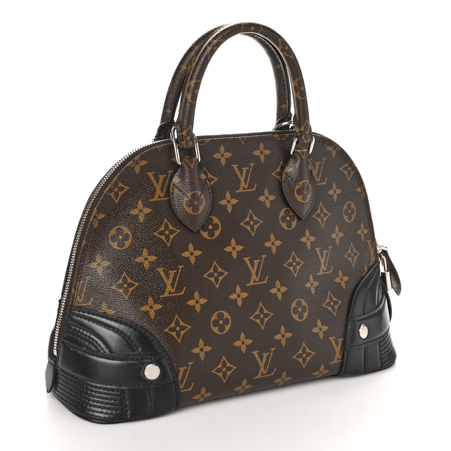 Louis Vuitton Shiny Monogram Alma PM Black 3 of 8