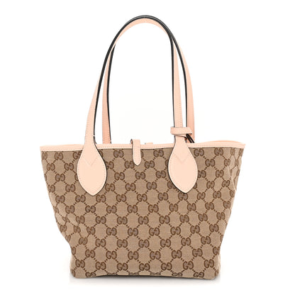 Gucci Grained Calfskin Monogram Small Totissima Reversible Tote Light Pink 1 of 9