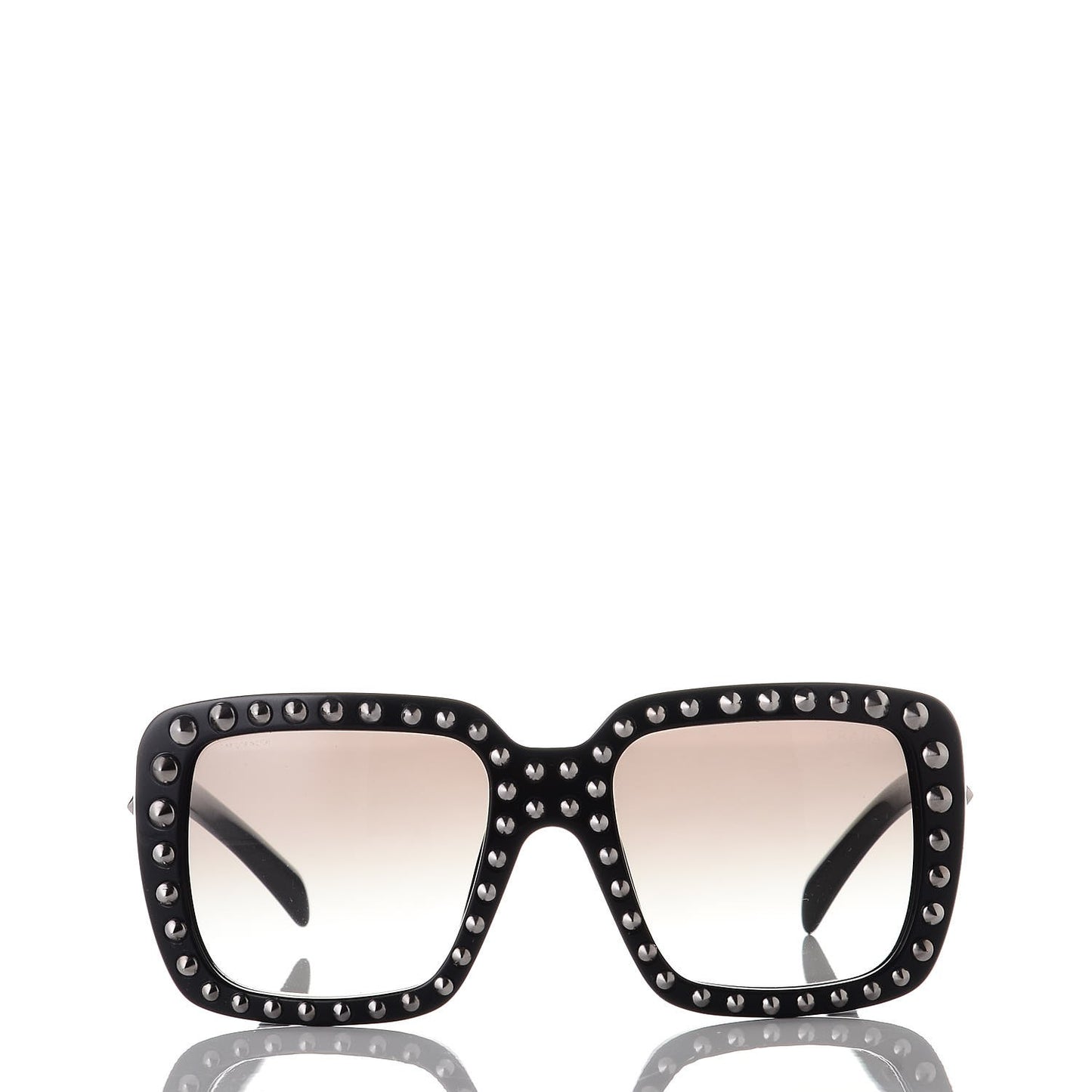 Square Studded Ornate Sunglasses SPR 30Q Black