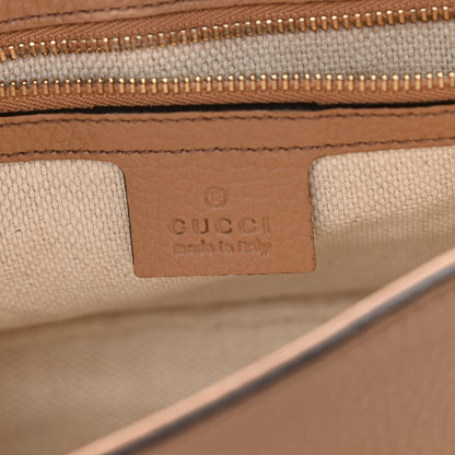 Gucci Pebbled Calfskin Medium Soho Flap Crossbody Camelia 6 of 9