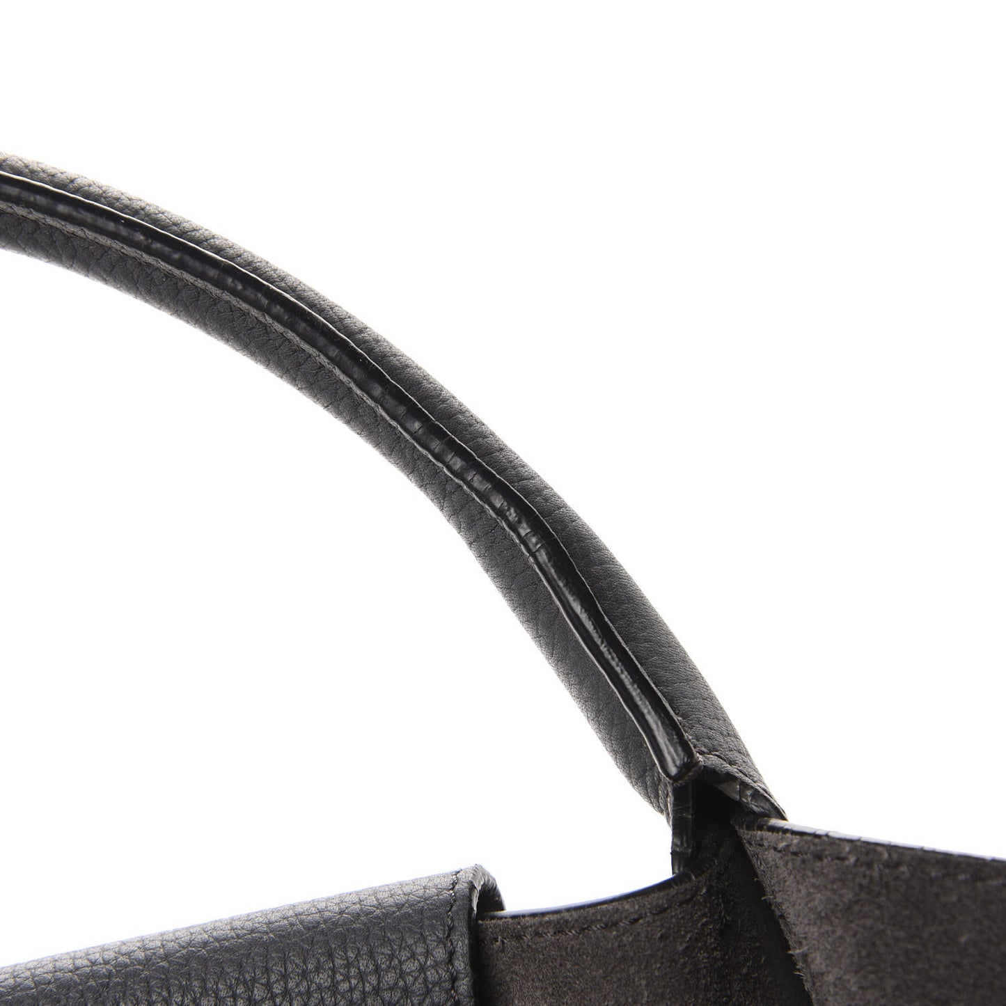 Supple Grained Calfskin Small Big Bag Anthracite