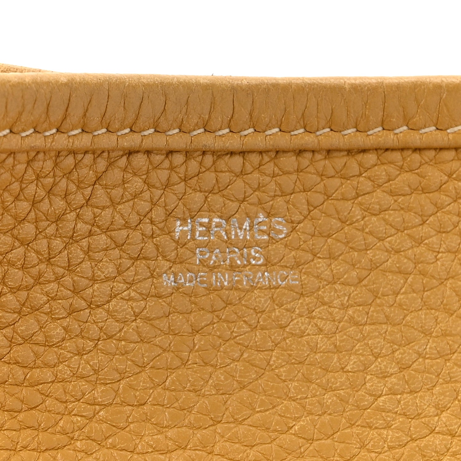 Hermes Taurillon Clemence Amazone Evelyne II GM Curry 6 of 18