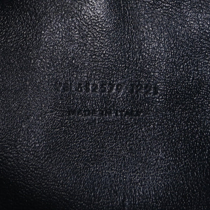 Saint Laurent Grain De Poudre Matelasse Monogram Mini Lou Camera Bag Black 6 of 9