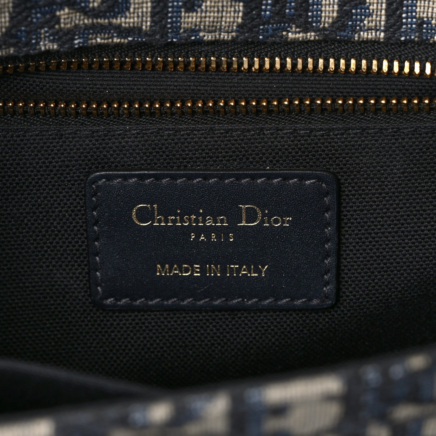 Christian Dior Oblique 30 Montaigne Flap Bag Blue 6 of 9