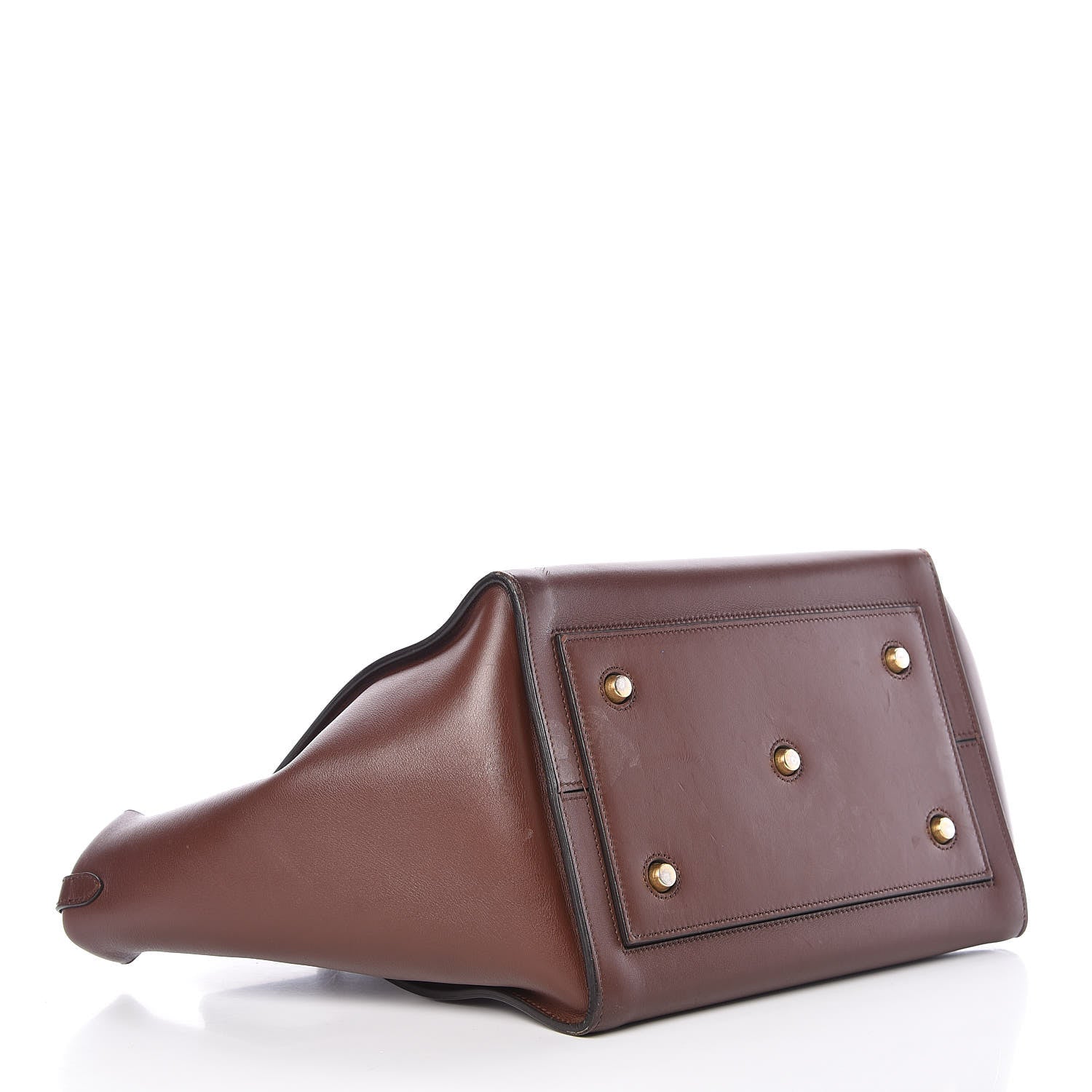 Celine Natural Calfskin Medium Tie Knot Tote Acajou 4 of 18