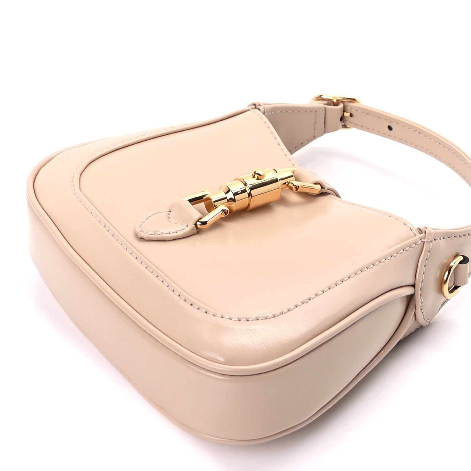 Gucci Boarded Dyana Lux Calfskin Super Nano Jackie 1961 Hobo  Beige 7 of 8