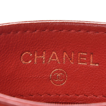Chanel Lambskin Quilted Card Holder Red 7 of 12