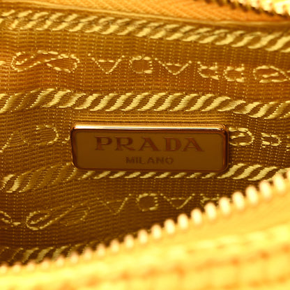 Prada Yarn Raffia Effect Crochet Re-Edition 2005 Shoulder Bag Giallo 6 of 11