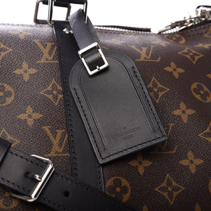 Louis Vuitton Monogram Macassar Keepall Bandouliere 45 9 of 11