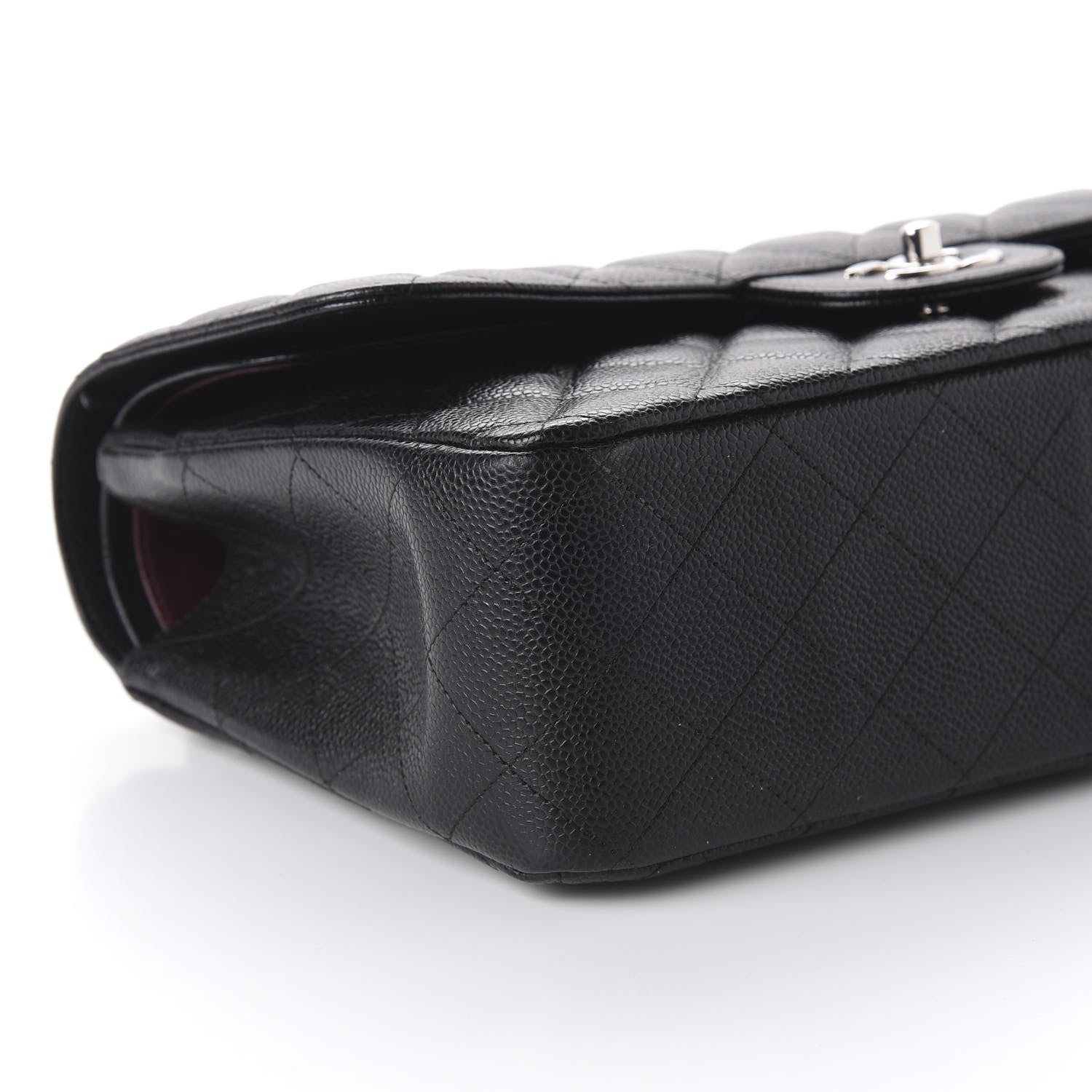 Chanel Caviar Quilted Jumbo Double Flap Black 6 of 12