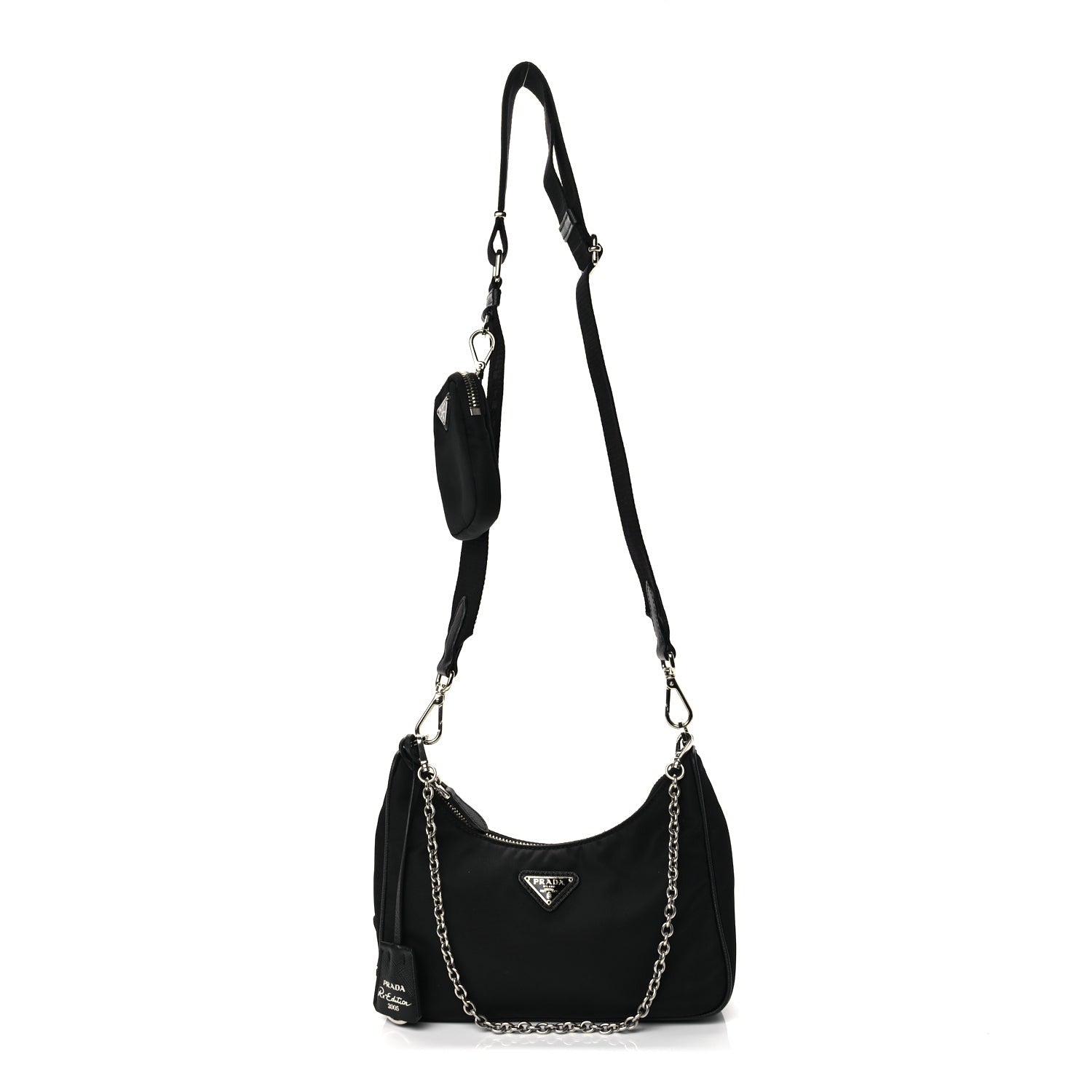Prada Re-Nylon Saffiano Re-Edition 2005 Shoulder Bag Black 1 of 9
