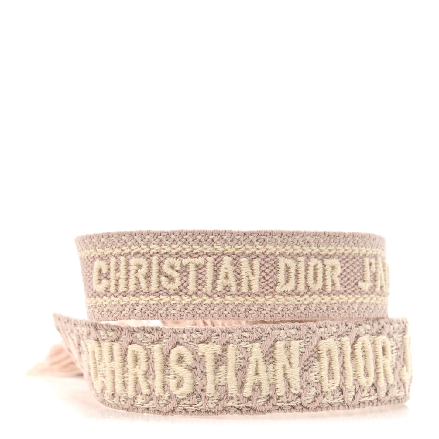 Woven Cotton J'Adior Friendship Bracelet Set Pink