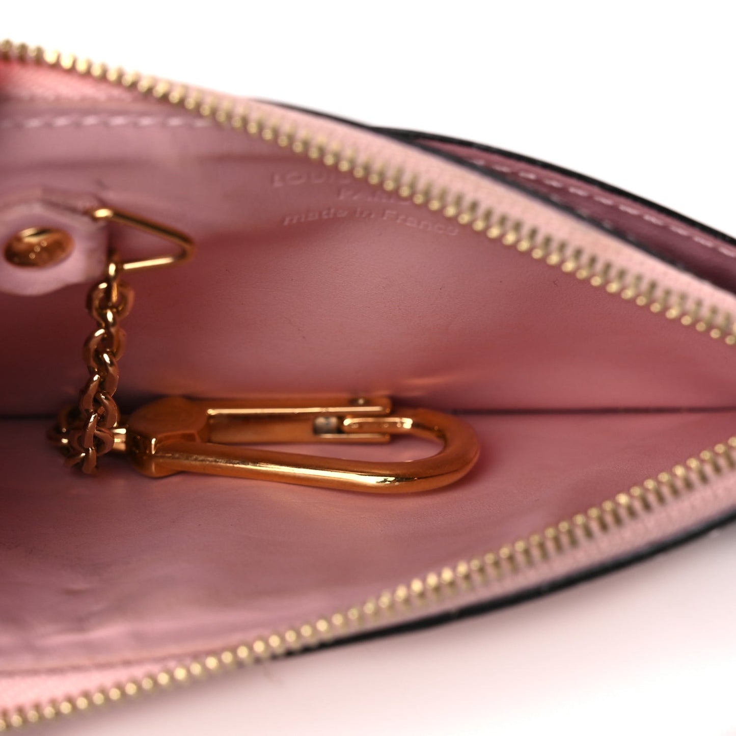 Patent Miroir Venice Key Pouch  Rose Ballerine