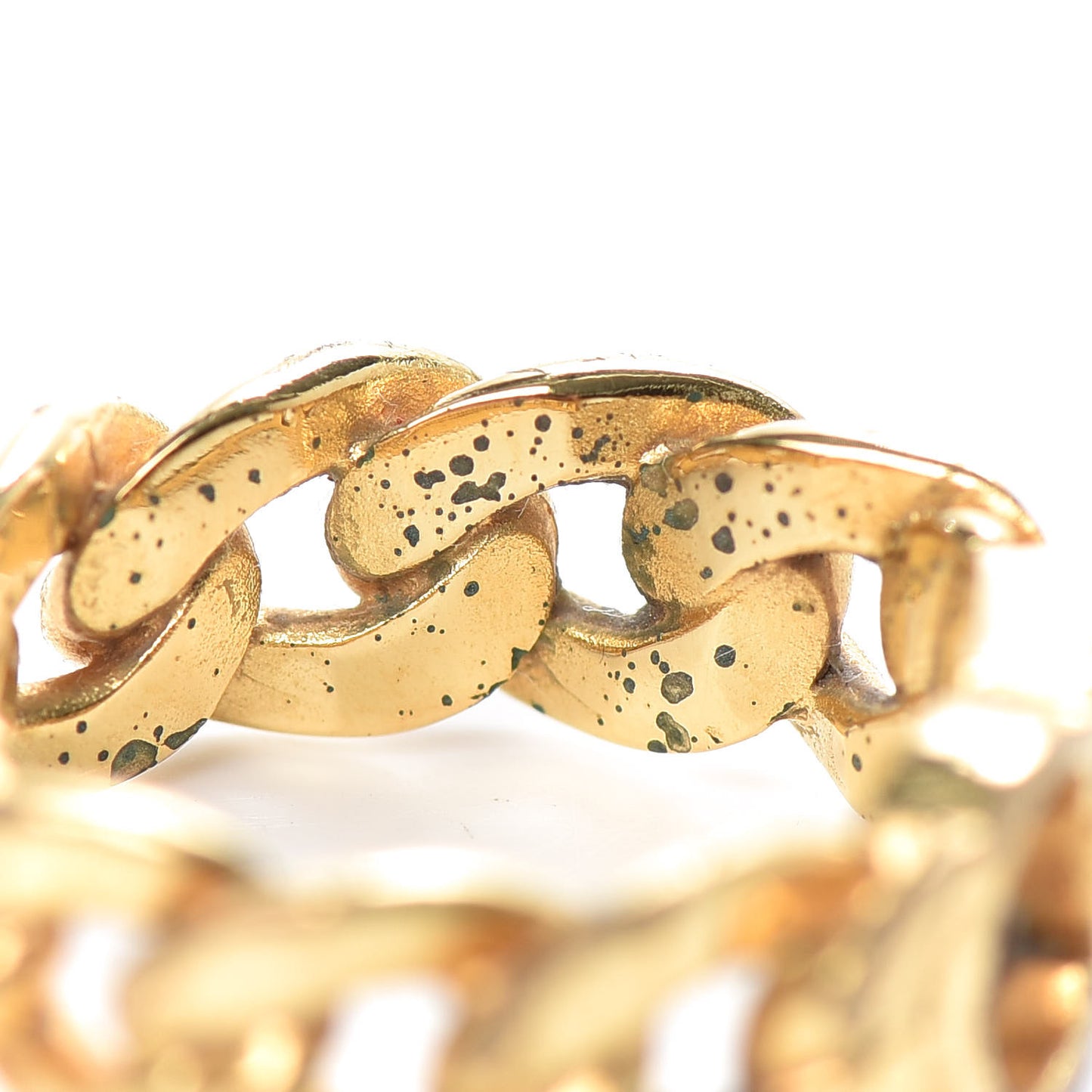 Metal Danseuse Etoile Chain Ring 54 Gold