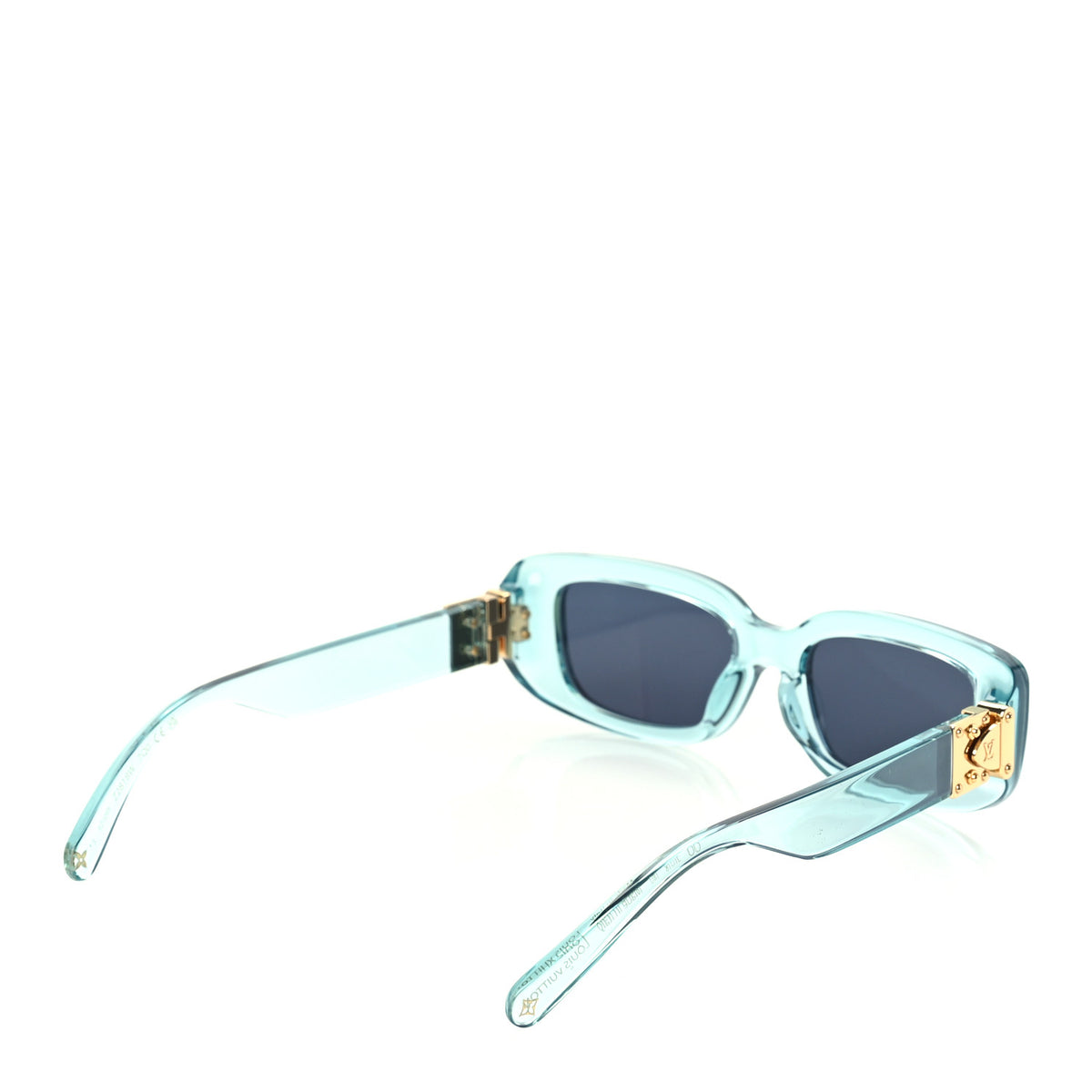 Louis Vuitton Acetate S Lock Cat Eye Sunglasses Z2818W  Crystal Blue 4 of 8