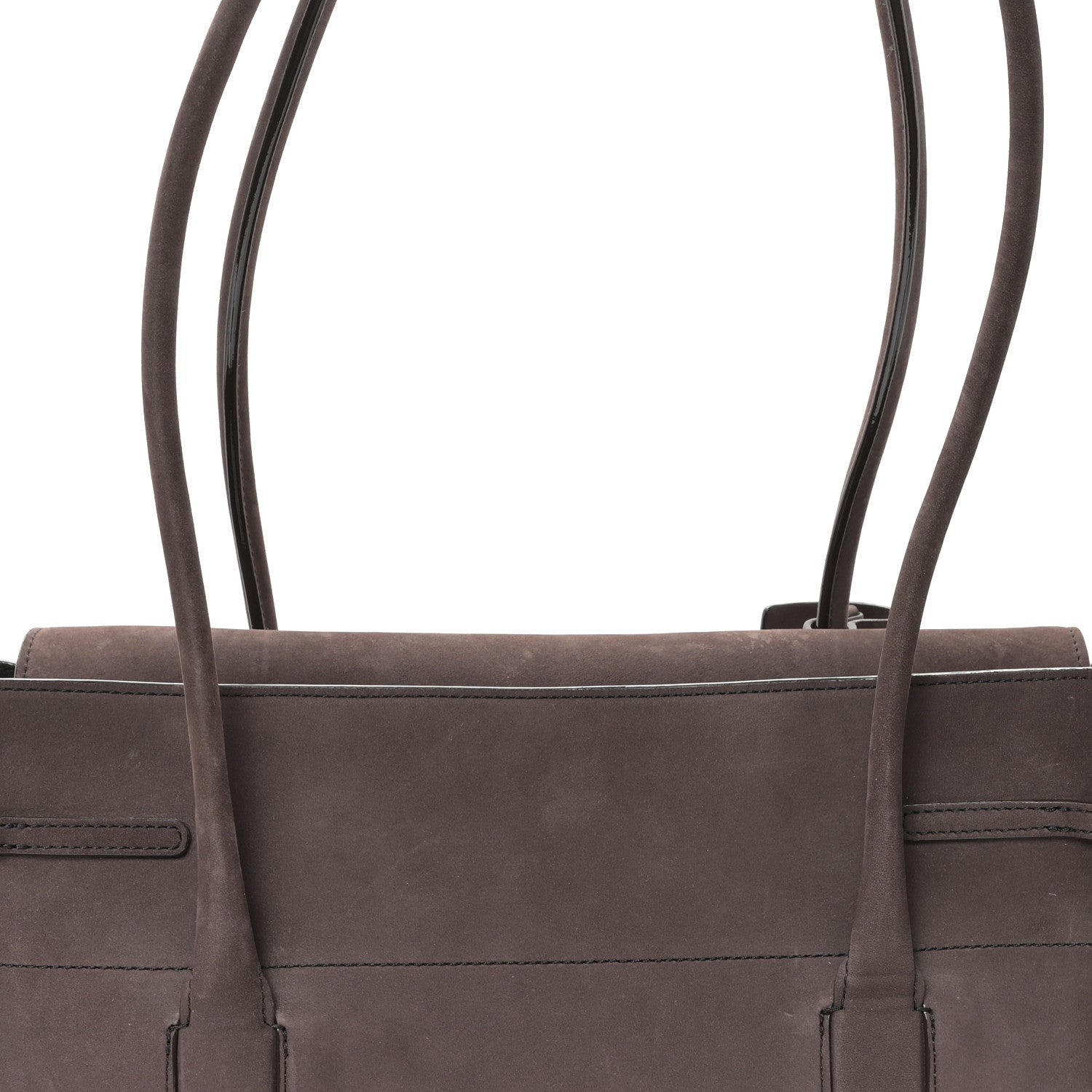Mulberry MULBERRY Nubuck Small Soft Bayswater Satchel Ebomy 7 of 7