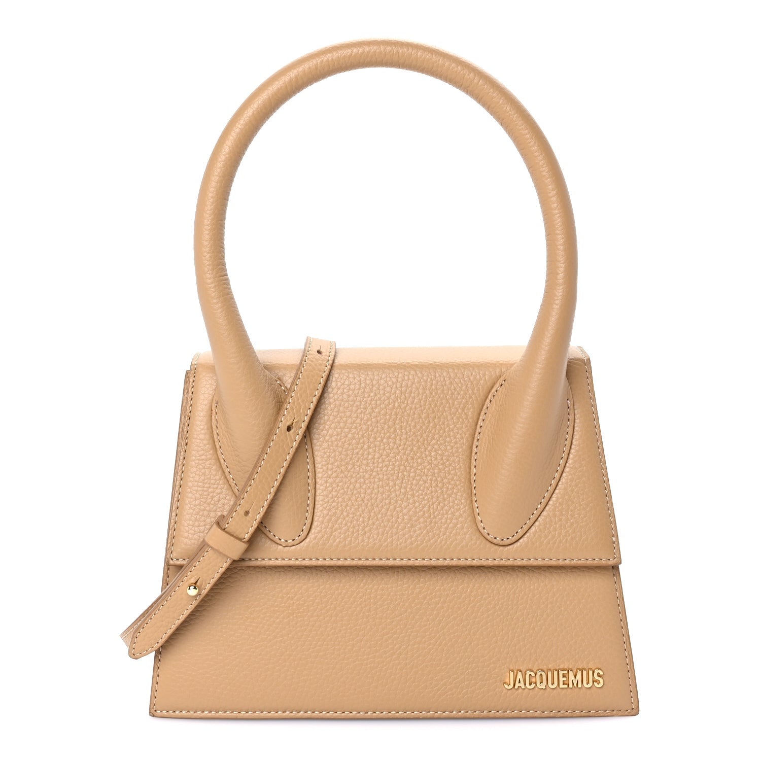 Jacquemus Grained Calfskin Le Grand Chiquito  Camel 1 of 7