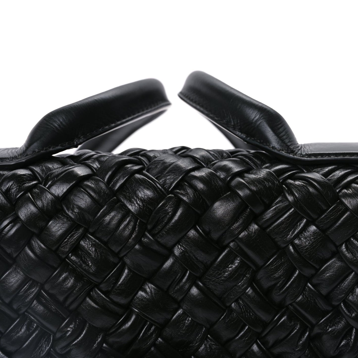 Calfskin Intreccio Desiree Shoulder Bag Dark Green
