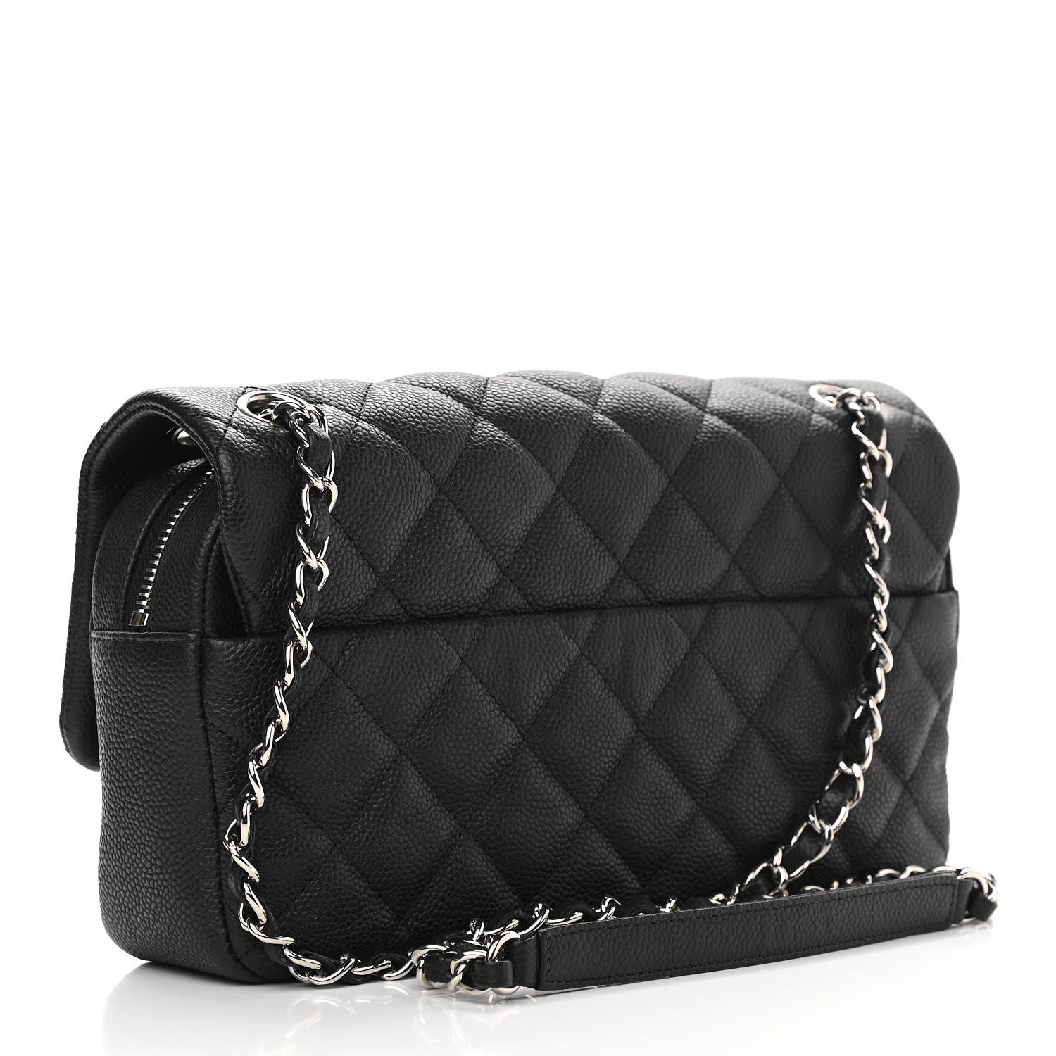 Chanel Caviar Quilted Medium Easy Flap Black 2 of 10