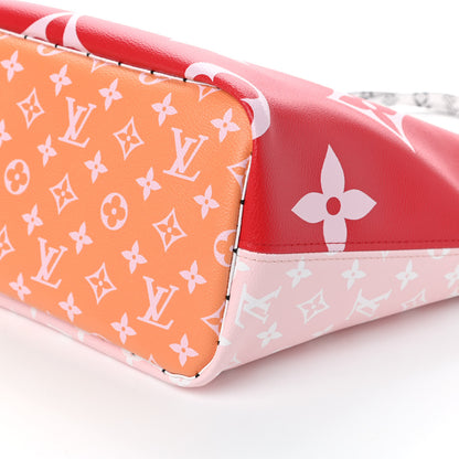 Louis Vuitton Monogram Giant Neverfull MM Rouge 9 of 9