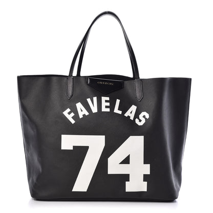 Givenchy Textured Coated Canvas Favelas Large Antigona Tote Black 1 of 10
