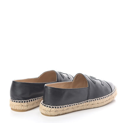 Chanel Lambskin CC Espadrilles 39 Black 4 of 8