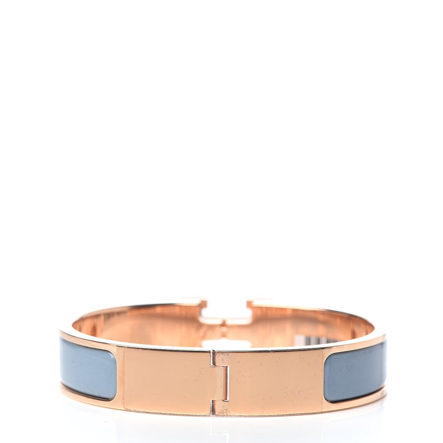 Enamel Narrow Clic Clac H Bracelet PM Gris Orage