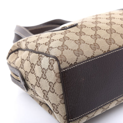 Gucci Monogram Small Charmy Boston Dark Brown 9 of 10