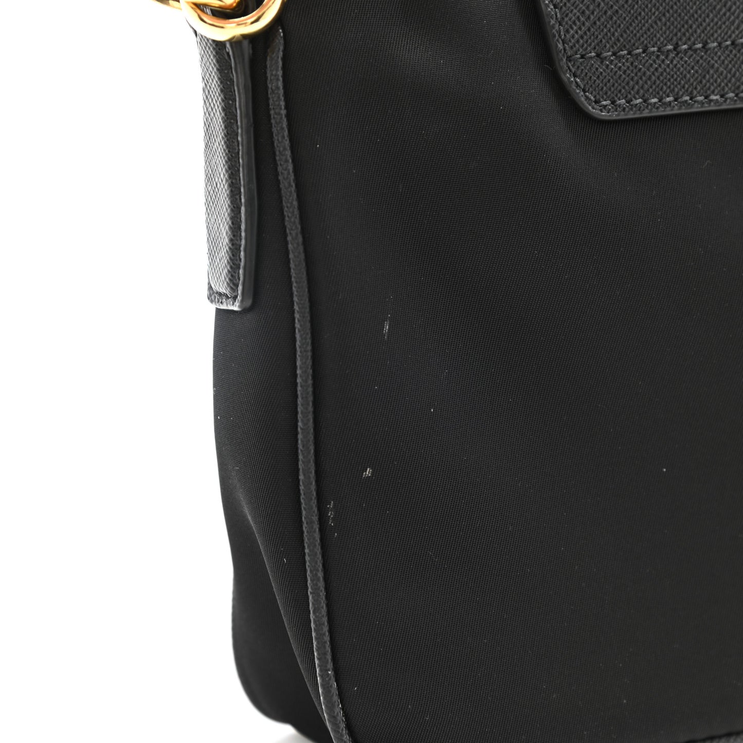 Tessuto Nylon Saffiano Crossbody Bag Black