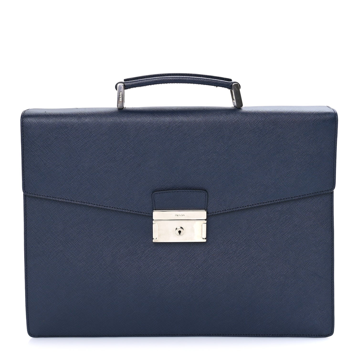 Prada Saffiano Briefcase  Baltico 1 of 6