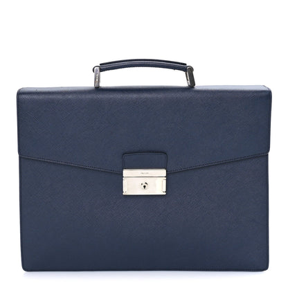Prada Saffiano Briefcase  Baltico 1 of 6