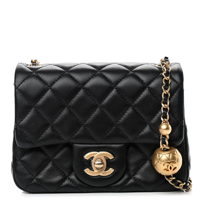 Chanel Lambskin Quilted Mini Pearl Crush Flap Black 1 of 4