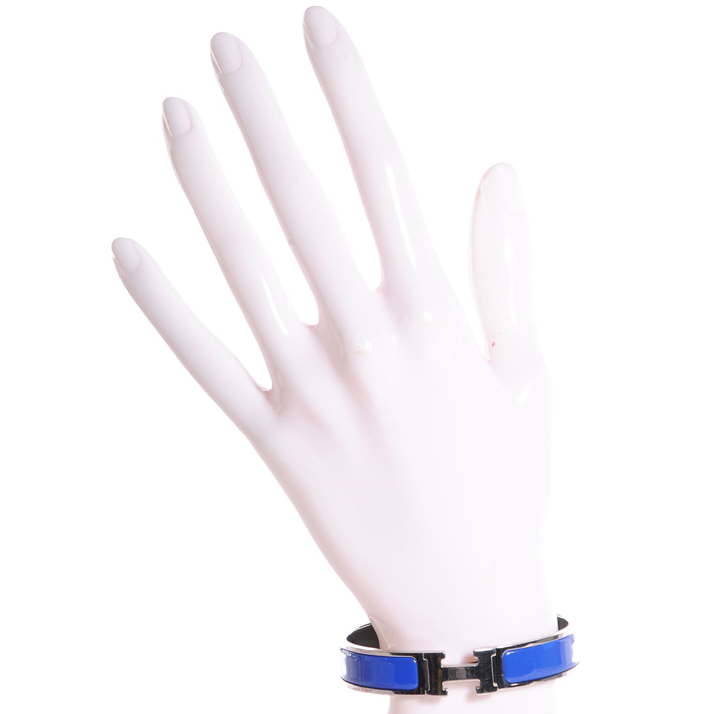 Narrow Enamel Clic Clac H Bracelet PM Royal Bleu
