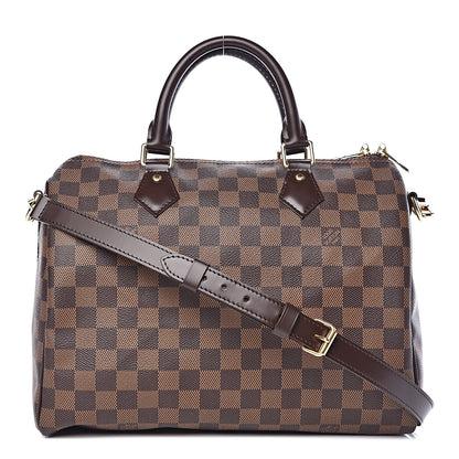 Louis Vuitton Damier Ebene Speedy Bandouliere 30 1 of 12