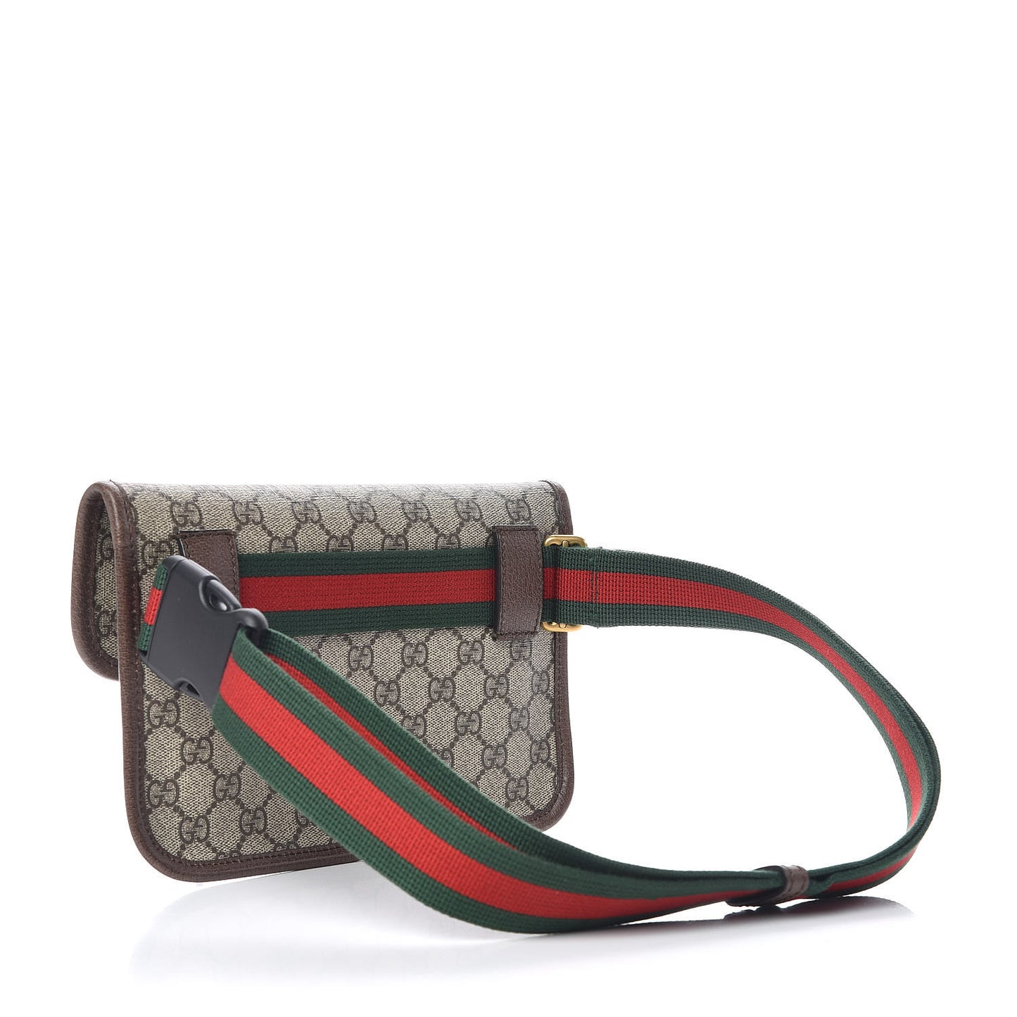 GG Supreme Monogram Neo Vintage Web Belt Bag Brown