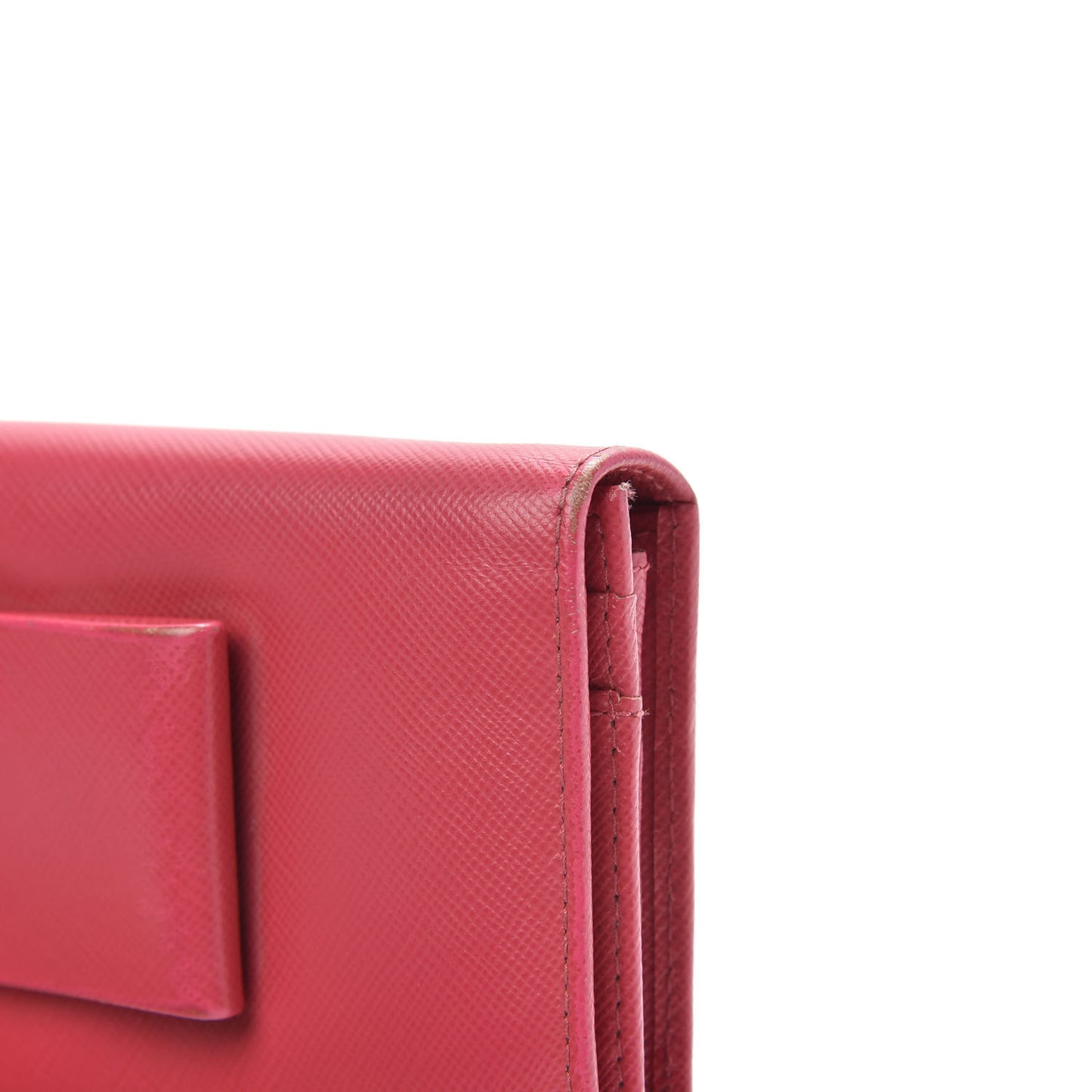 Saffiano Bow Continental Wallet Peonia