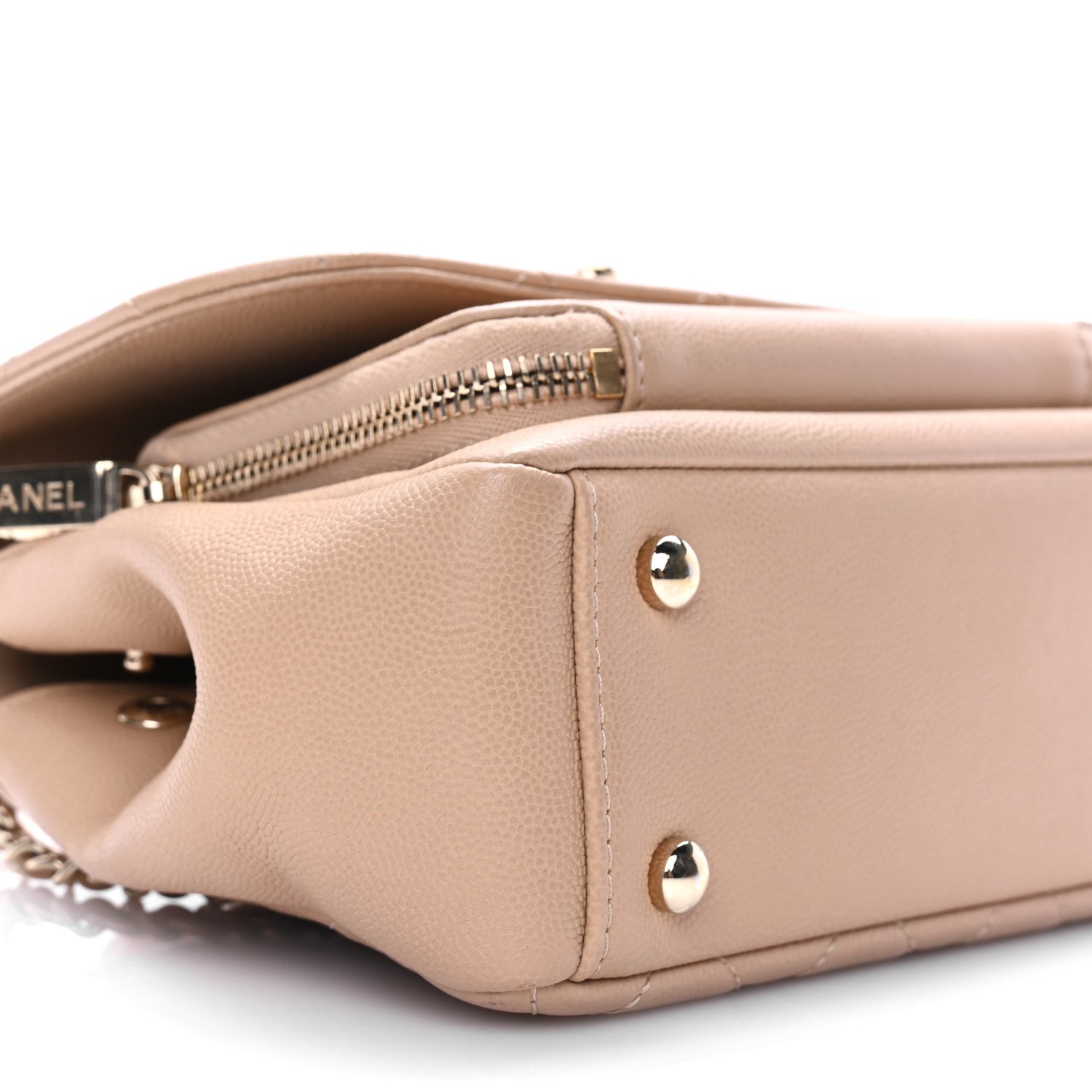 Chanel Caviar Quilted Small Business Affinity Flap Beige 9 of 11
