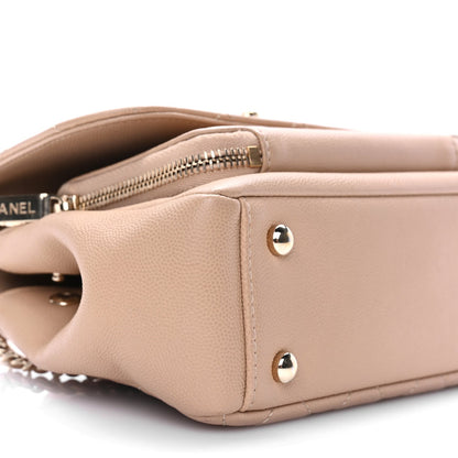 Chanel Caviar Quilted Small Business Affinity Flap Beige 9 of 11