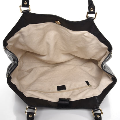 Gucci Guccissima Large Sukey Tote Black 5 of 12