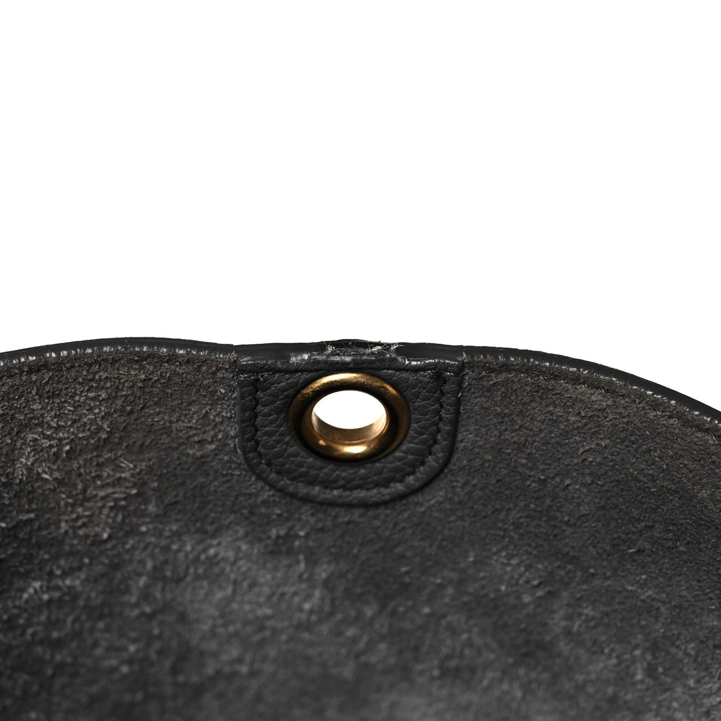 Soft Grained Calfskin Sangle Bucket Bag Kohl