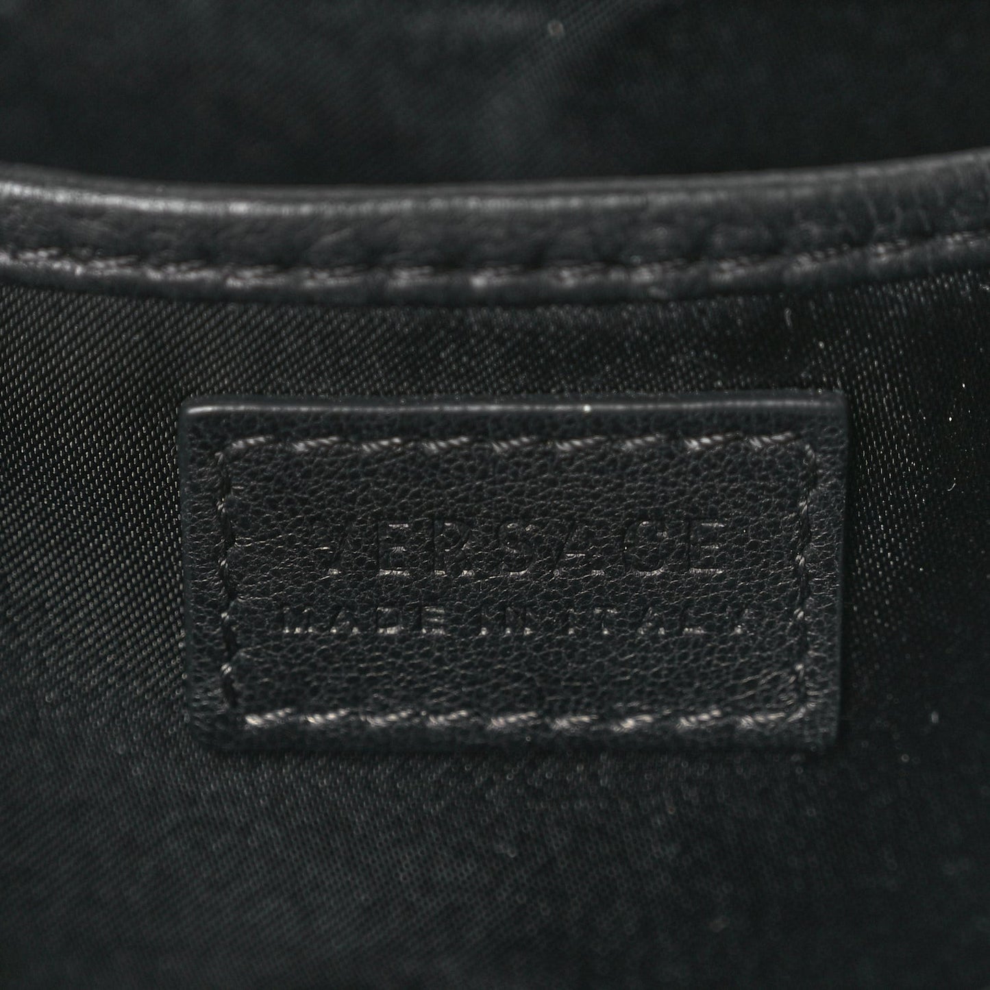 Vitello Palazzo Medusa Evening Clutch Black
