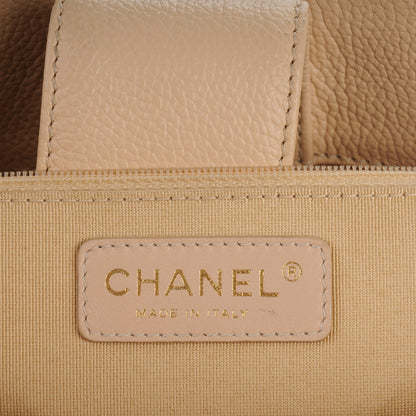 Chanel Calfskin Cerf Executive Shopper Tote Beige 6 of 7