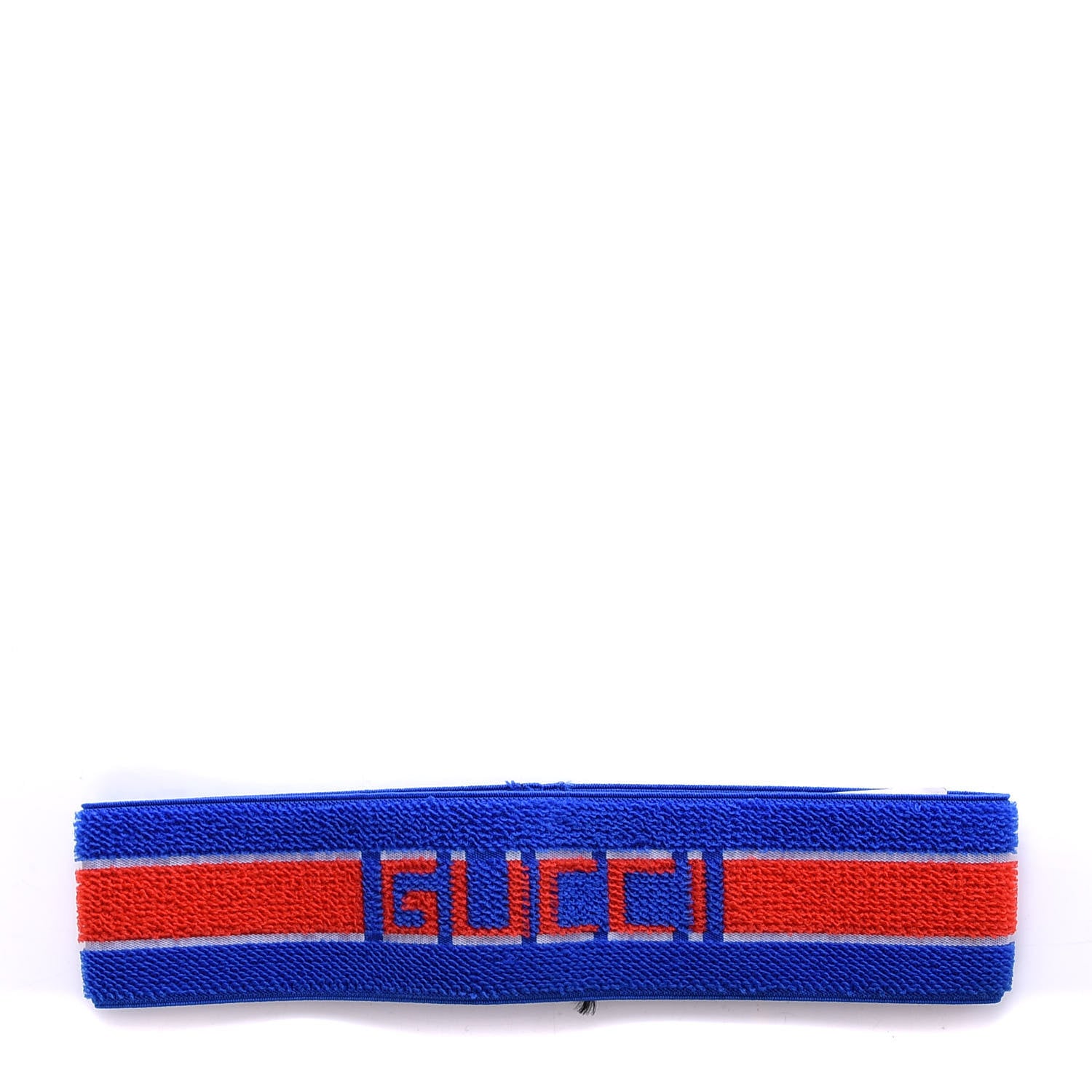 Gucci Cotton Logo Headband Blue Orange 1 of 3