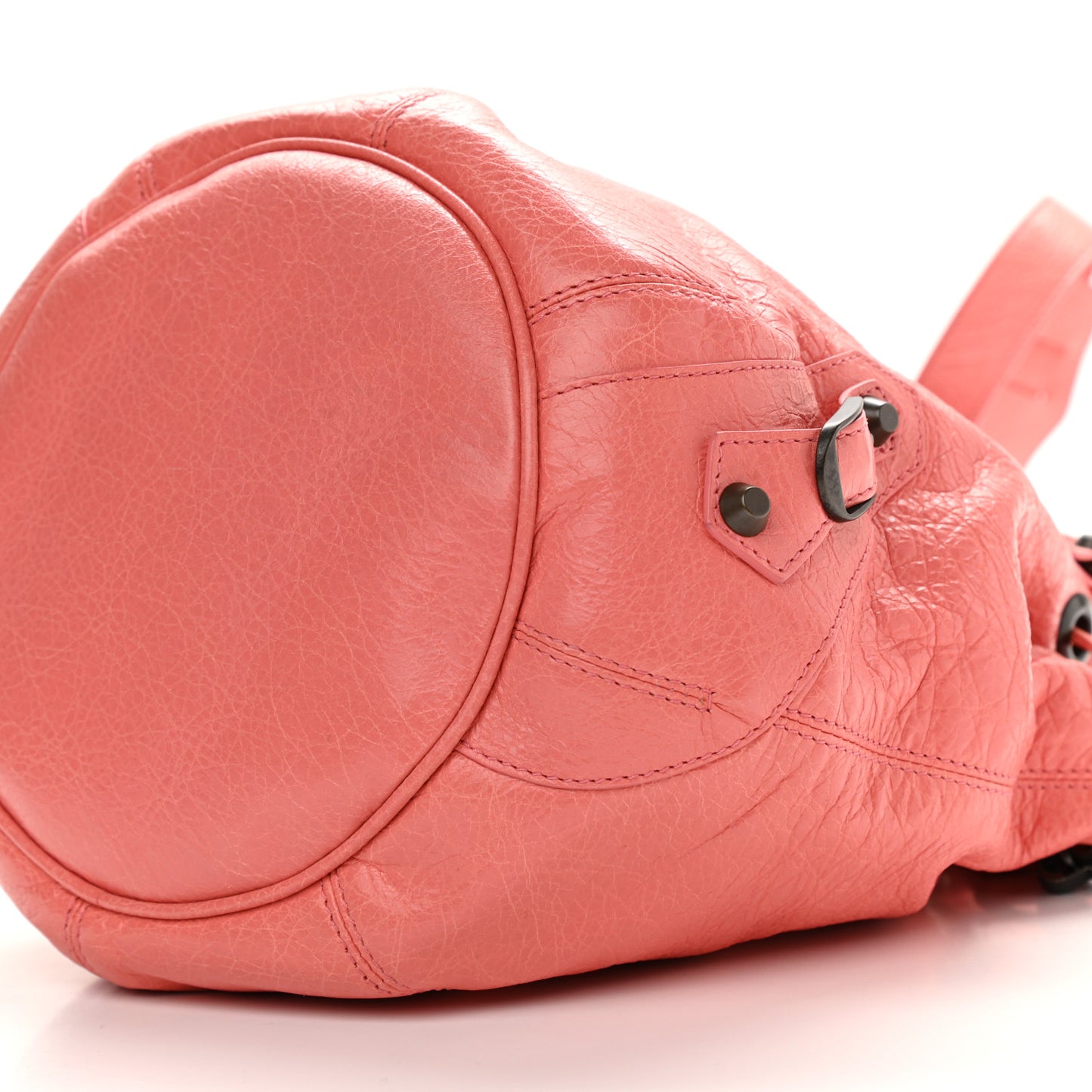 Agneau Classic Hardware Mini Pompon Rose Azalee
