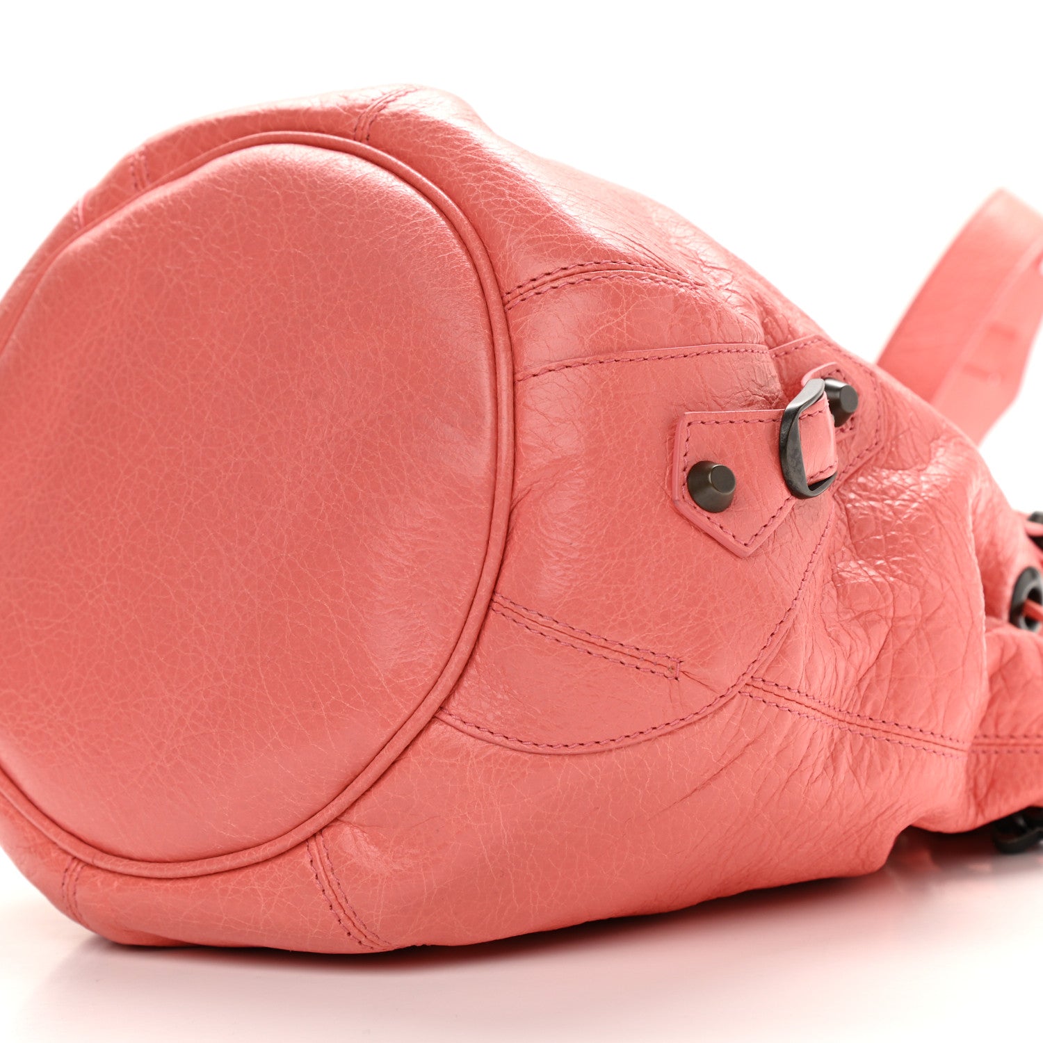 Balenciaga Agneau Classic Hardware Mini Pompon Rose Azalee 10 of 11