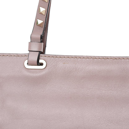Valentino Garavani Vitello Small Rockstud Tote Poudre 9 of 15