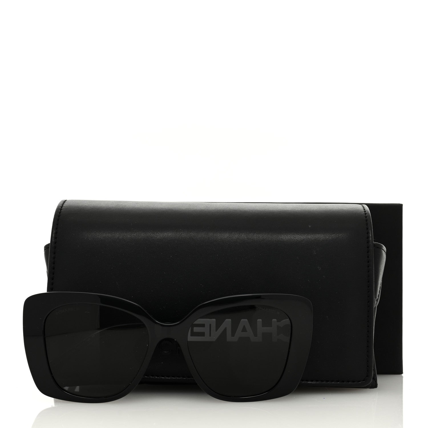 Chanel Acetate Strass Square Sunglasses 5422-B-A Black White 8 of 8