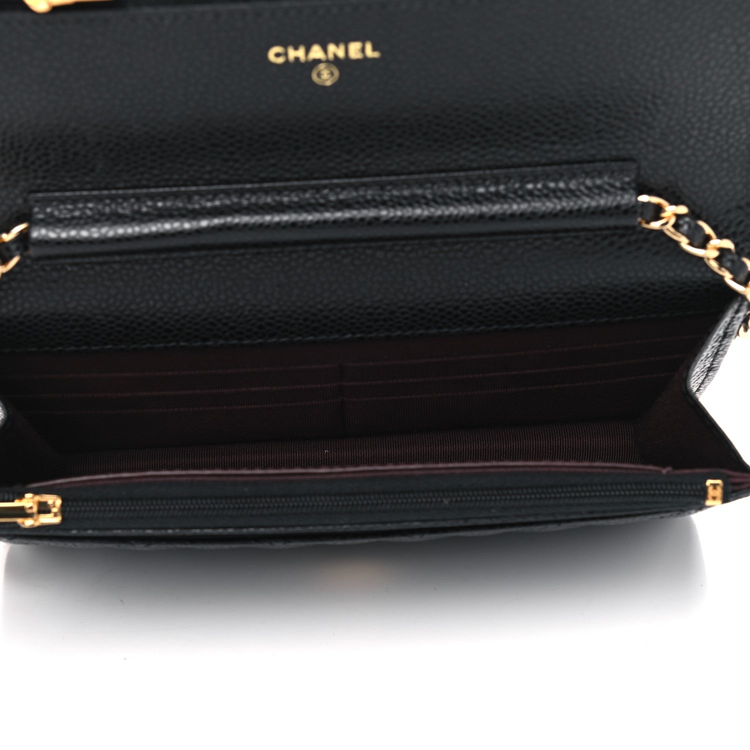 Chanel Caviar Quilted Wallet On Chain WOC Black 4 of 4